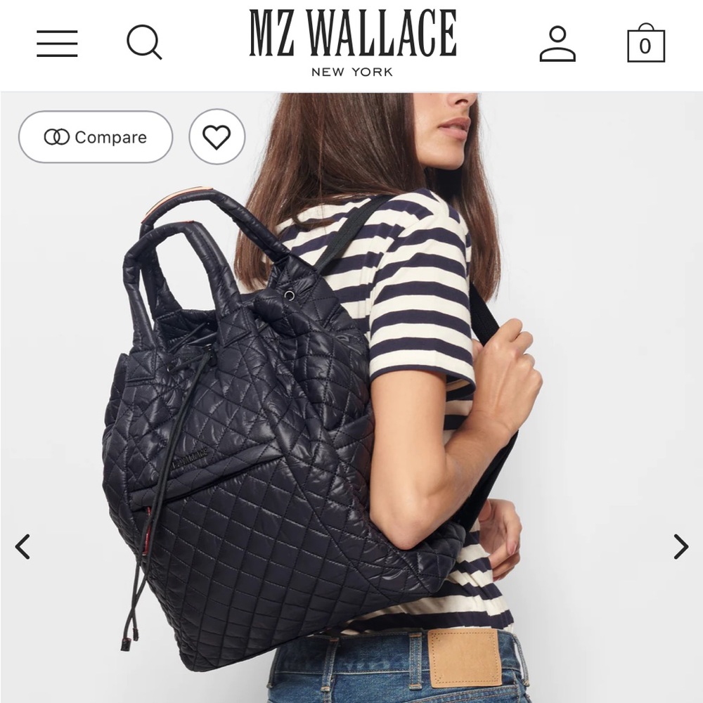 MZ Wallace metro convertible backpack- black